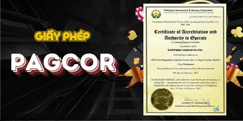 Giấy Phép PAGCOR Của Nhà Cái Luck8 1 Giấy Phép PAGCOR Của Nhà Cái Luck8